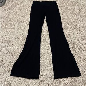 Victoria’s Secret pink Black Flared Pants M